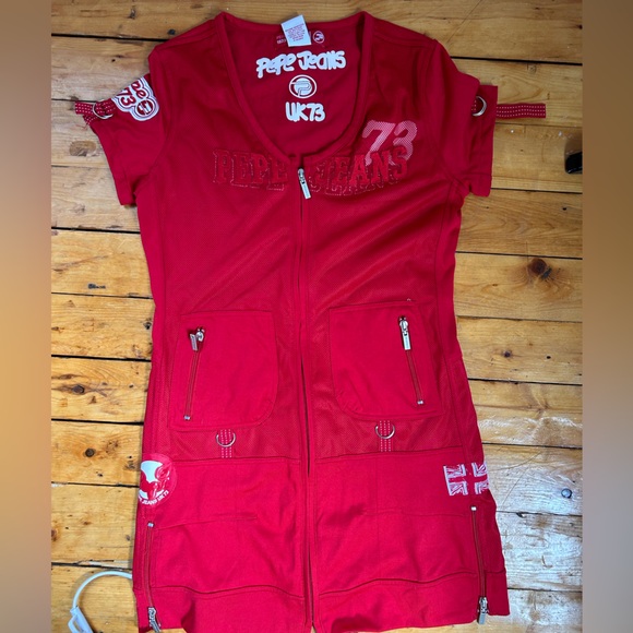 Vintage Pepe Jeans UK 1973 Mini Dress Y2K Medium - Picture 12 of 12